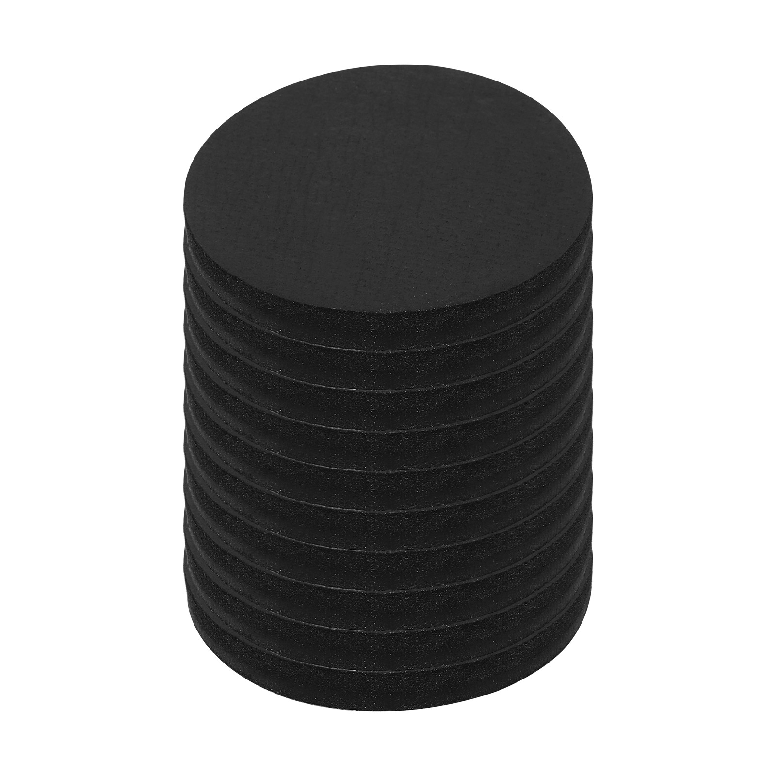 10Pcs Non Slip Furniture Pads, 38x4mm Round Rubber Furniture Grippers, Black