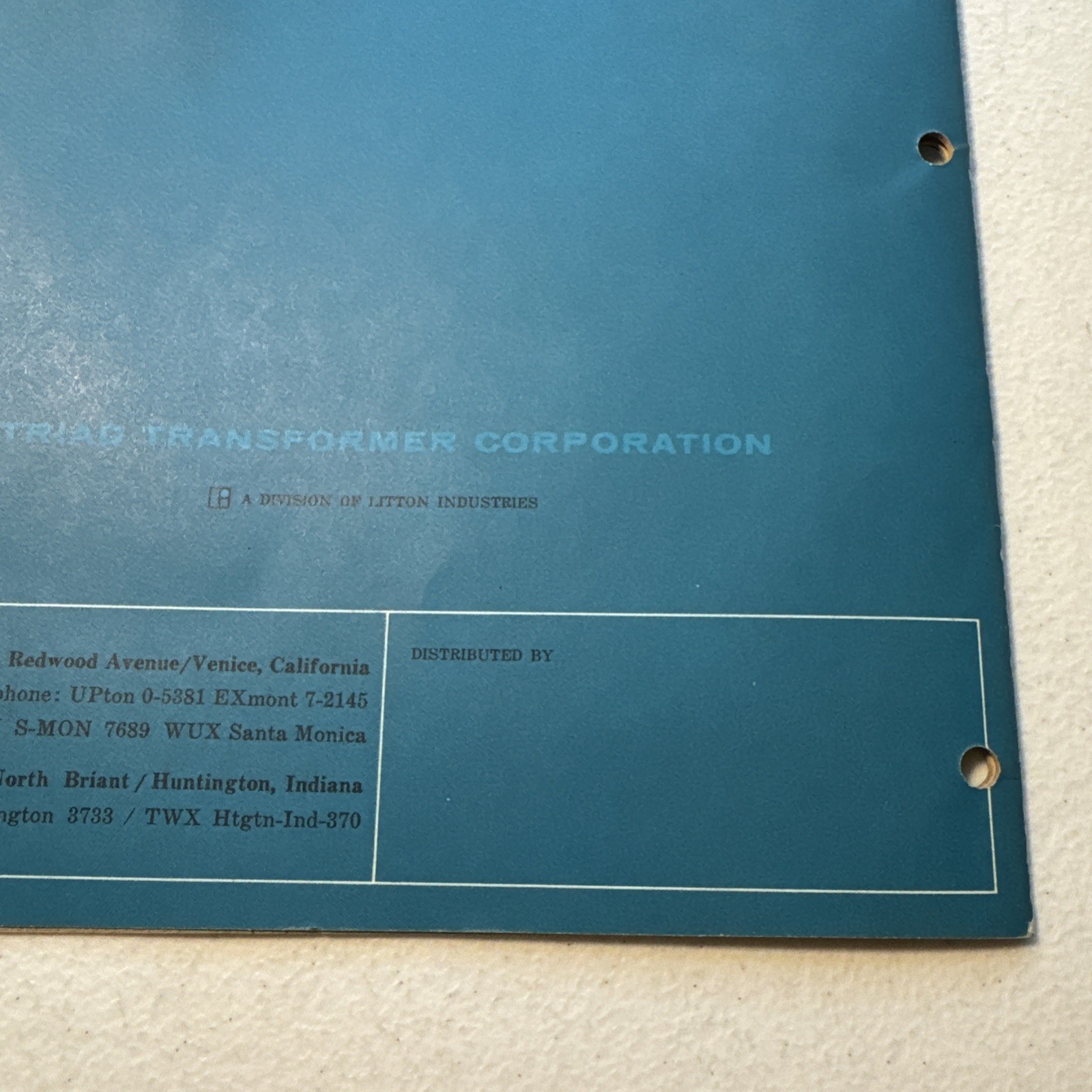 Triad Replacement Transformers 1962 Vintage Catalog Tv-62