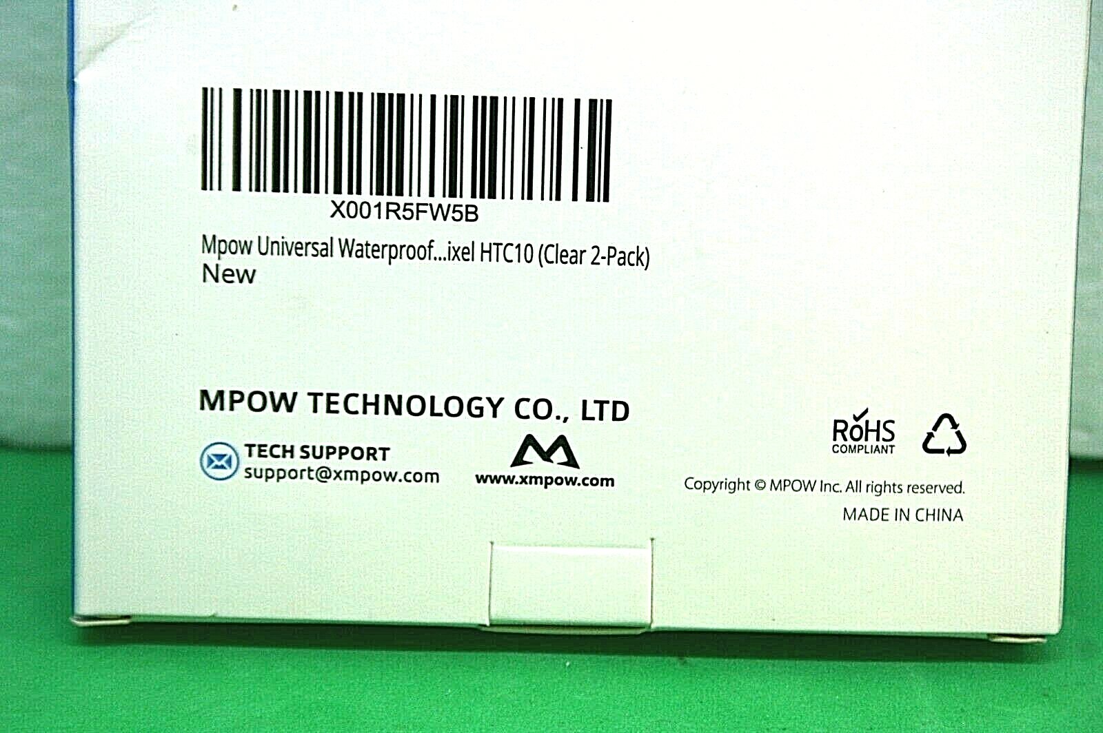 MPOW 2Pack Waterproof Pouches For HTC10 With Lanyards MPPA097AB