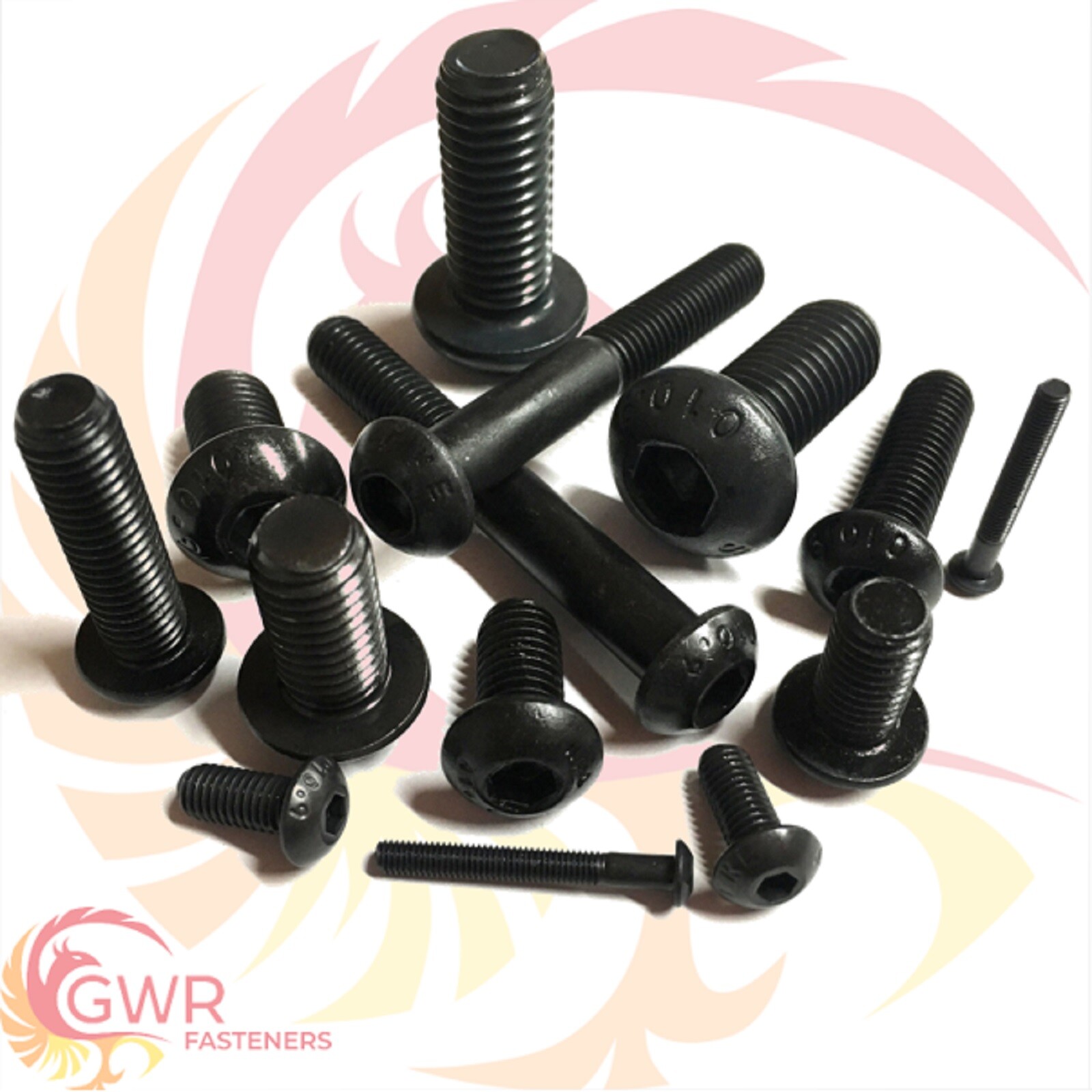 M2.5 M3 M4 M5 M6 Socket Button Head Screws 10.9 High Tensile Black Allen Bolts