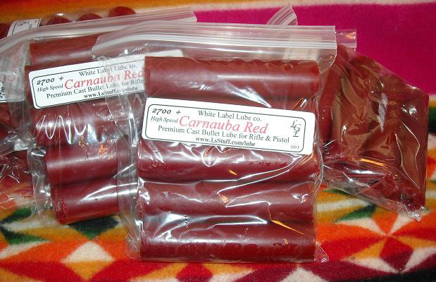10 Stick Carnauba Red Cast Bullet Lube(2800fps) White Label Lube  FREE SHIPPING