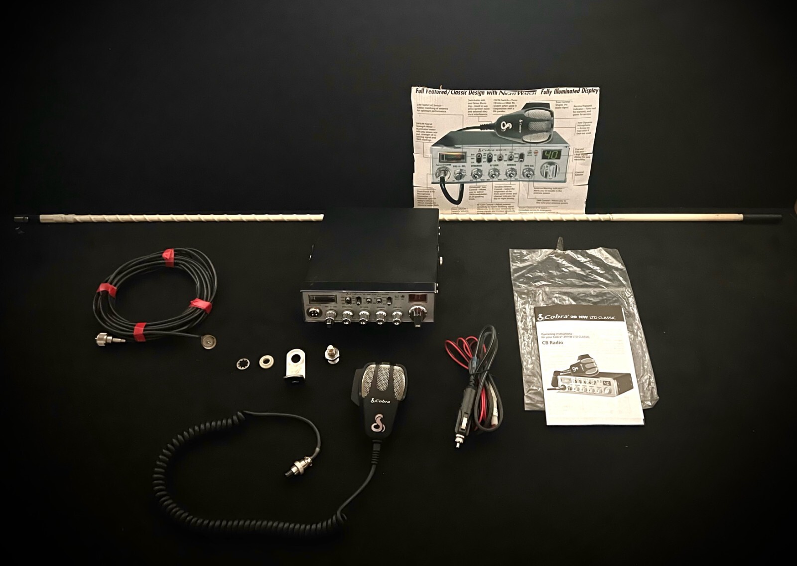 Toyota Land Cruiser FJ40 FJ45 BJ40 Cobra LTD  Classic Professional CB Radio ASSY