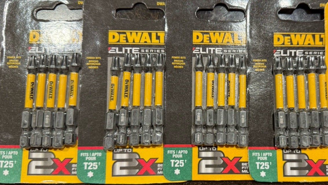 DEWALT T25 Torx 2-1/4" Impact-Ready Flex Torque Bits 4-Packs 5 Each =20 Bits