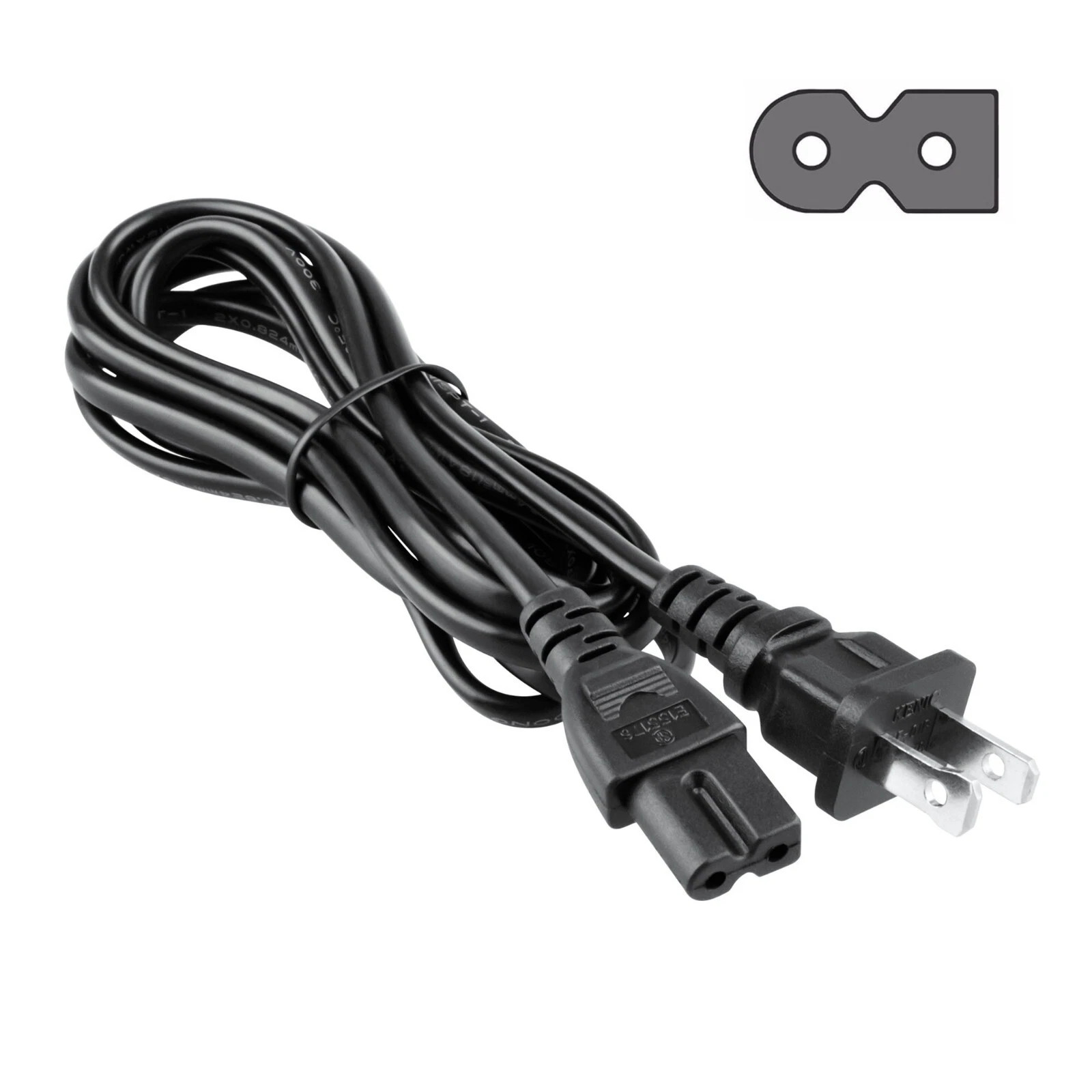 UL 6ft AC Power Cord Cable For Toshiba TV 32L221U 55L421U 50L1450U 50L3400UC 6'