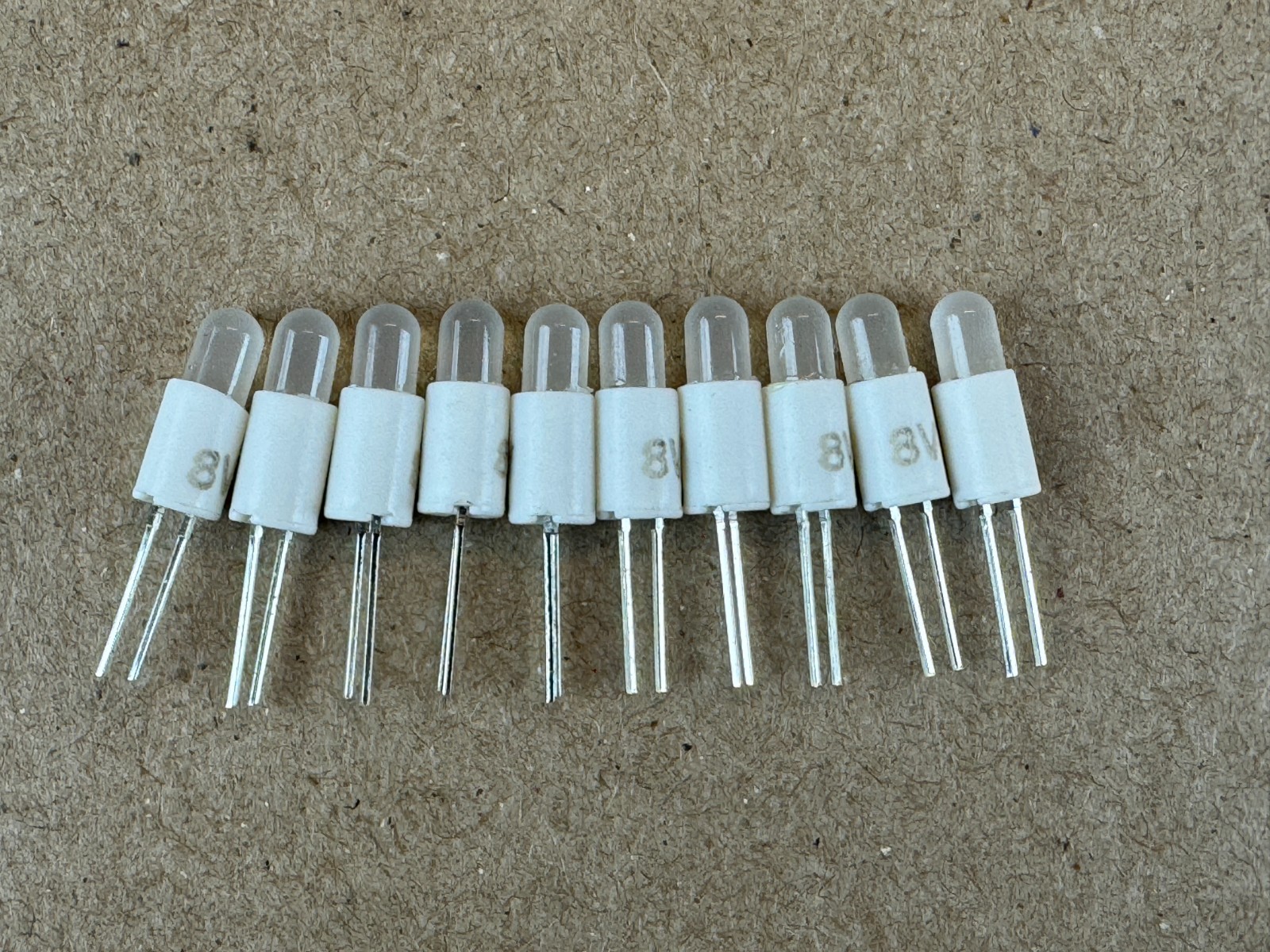 10 New Cool White 8V Bi-Pin LED Lamps Light Bulbs Marantz 2275 4300 2230 2285
