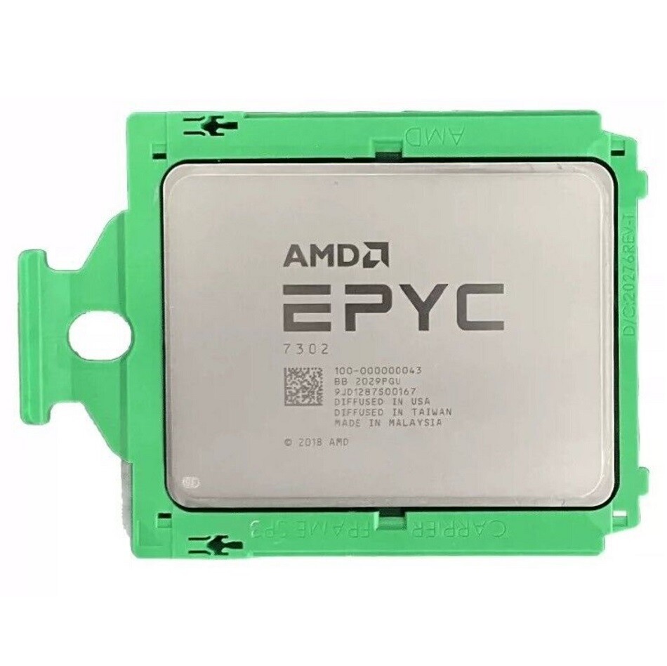 AMD EPYC 7302 Unlocked 3.0GHz 16 Core 32 Thread SP3 100-100000043 CPU Processor