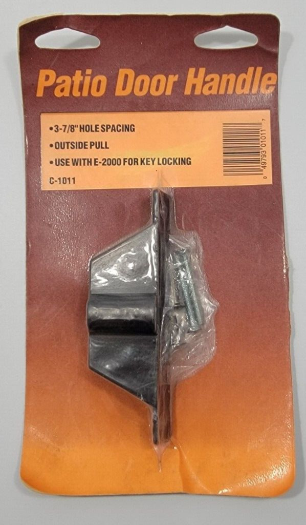 Patio Door Handle C-1011 3-7/8" Hole Spacing Outside Pull E-2000 Key Locking