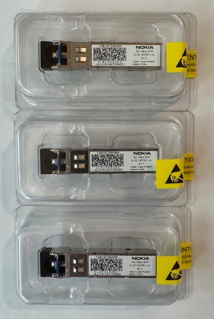 NOKIA Transceiver 1AB187280065 3G 15km SFP S-16.1 CPRI 1-4 S1:1 NEW FREE Ship US