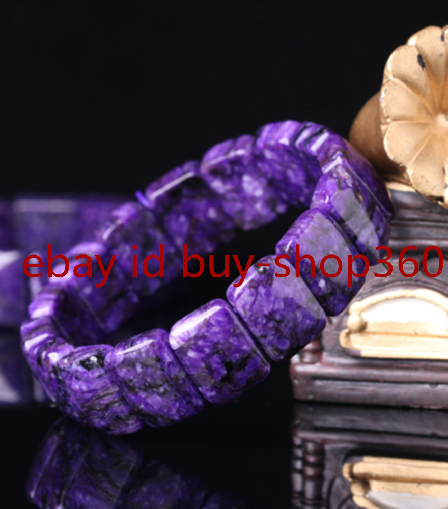 Rare Top Quality Natural Purple Charoite Crystal Gemstone Bracelet AAA++