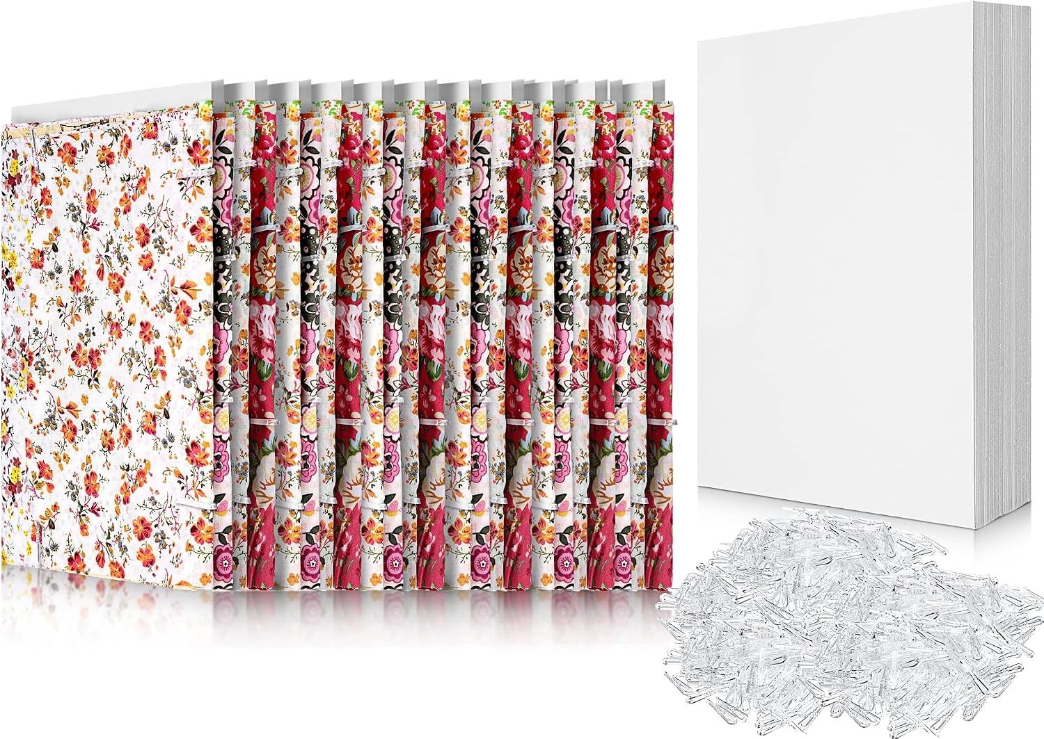 7.5 x 10.5 Inch Comic Book Boards Fabric Backing Board & U Shape Plastic