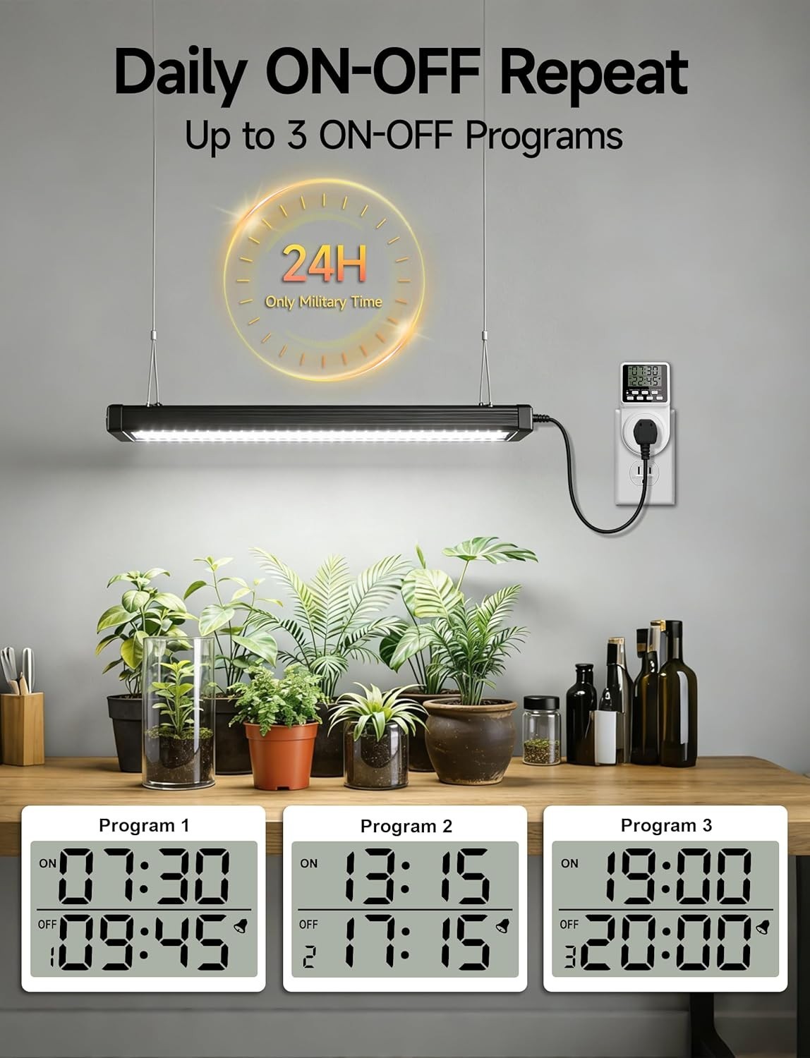 Versatile Intermittent Timer for Lights & Electronics - 2 Pack Energy Solution