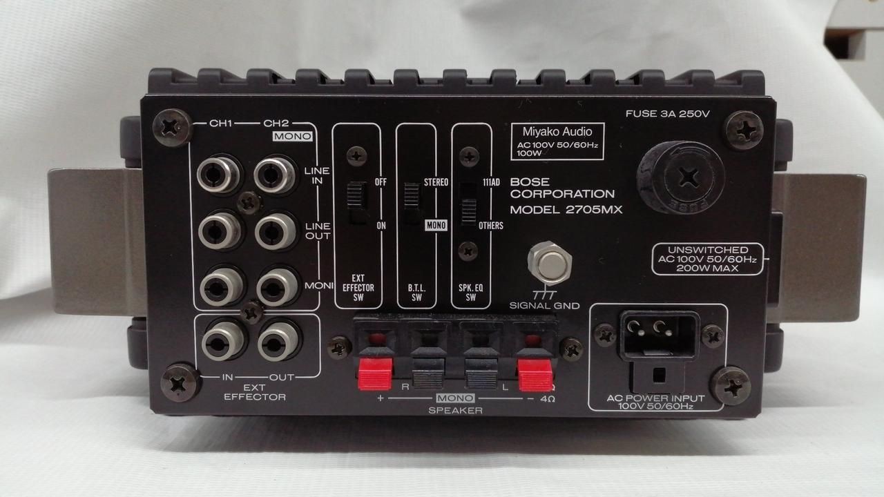 Bose Power Amplifier (transistor) MODEL 2705MX Used