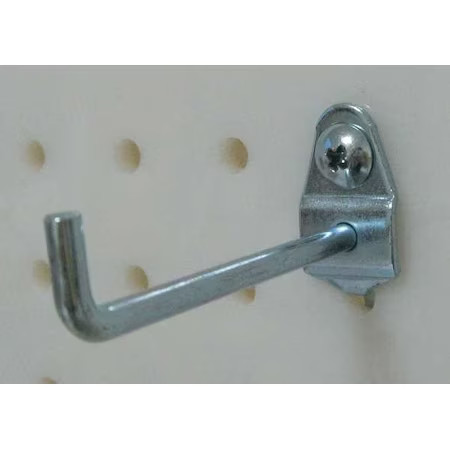 Zoro Select 5Tpd1 Single Rod Pegboard Hook, 2-3/4 In, Pk10,  5Tpd1