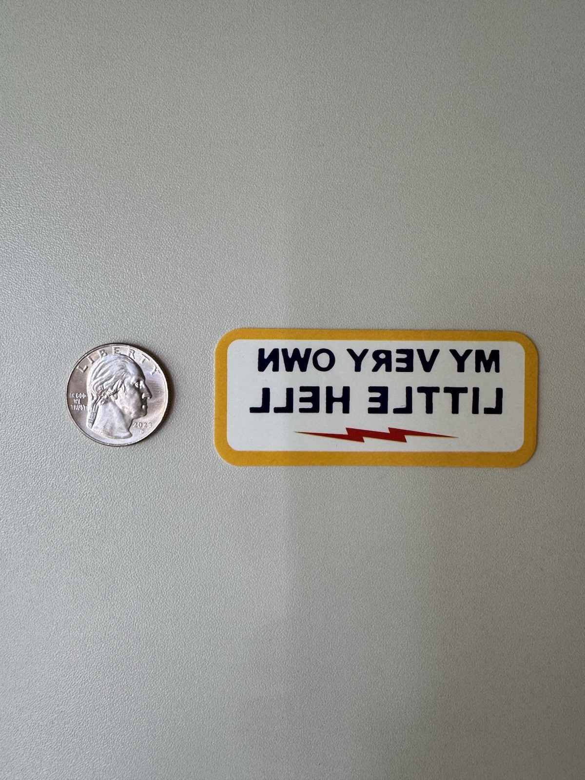 DEFCON GROUP MY VERY OWN LITTLE HELL  STICKER DEFENSE CONDITION MFG VANS