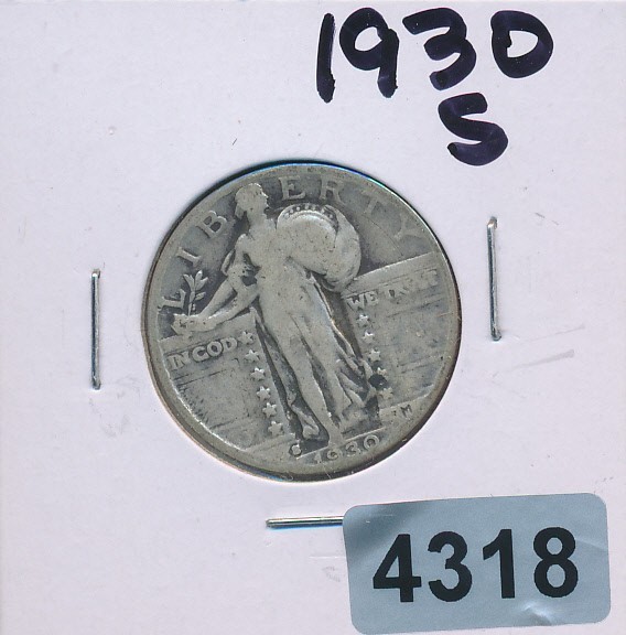 STANDING LIBERTY - SILVER  QUARTER  - 1930-S - #4318