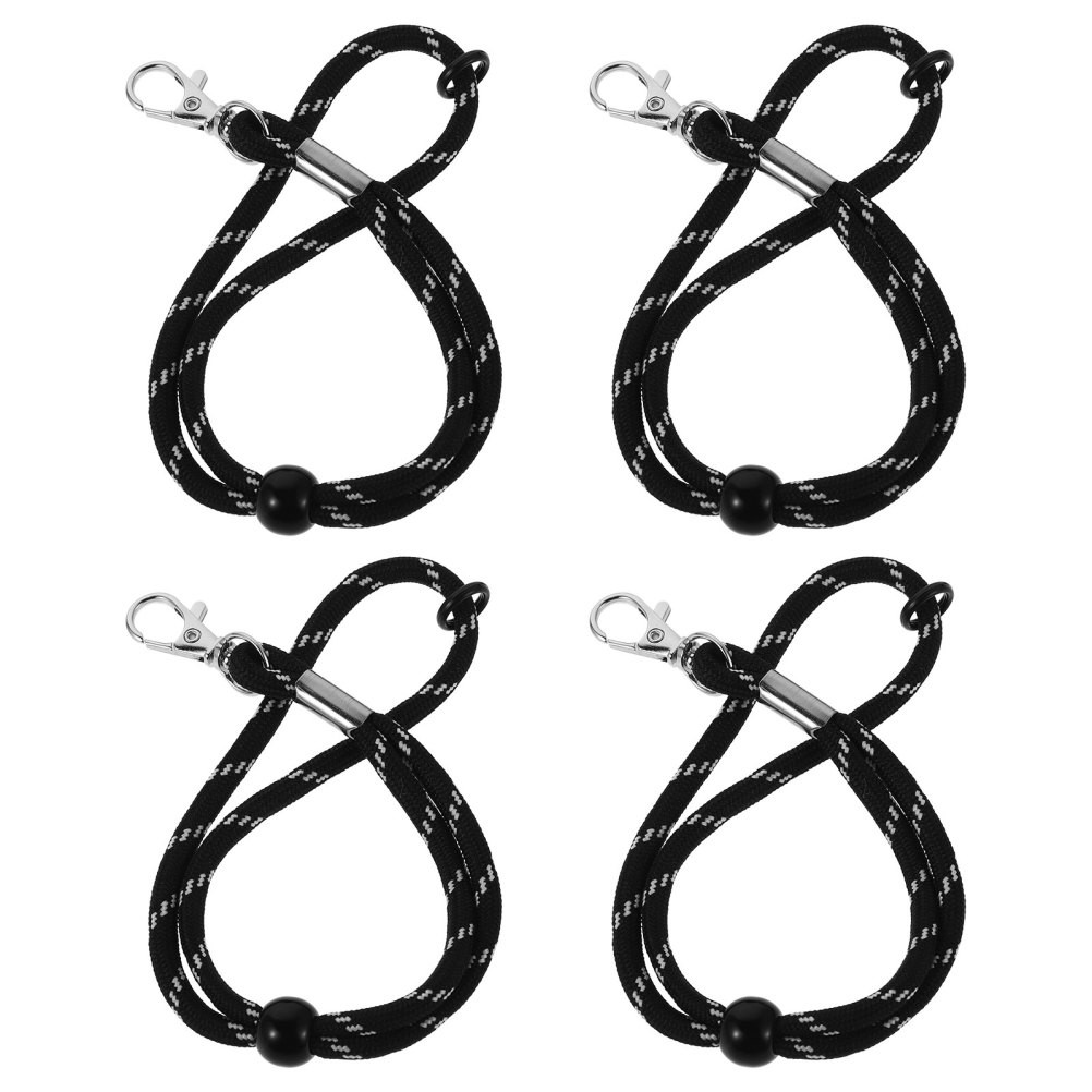 2 Pairs Mitten Wrist Strap Anti-lost Glove Lanyards Snowboard Gloves Adjustable