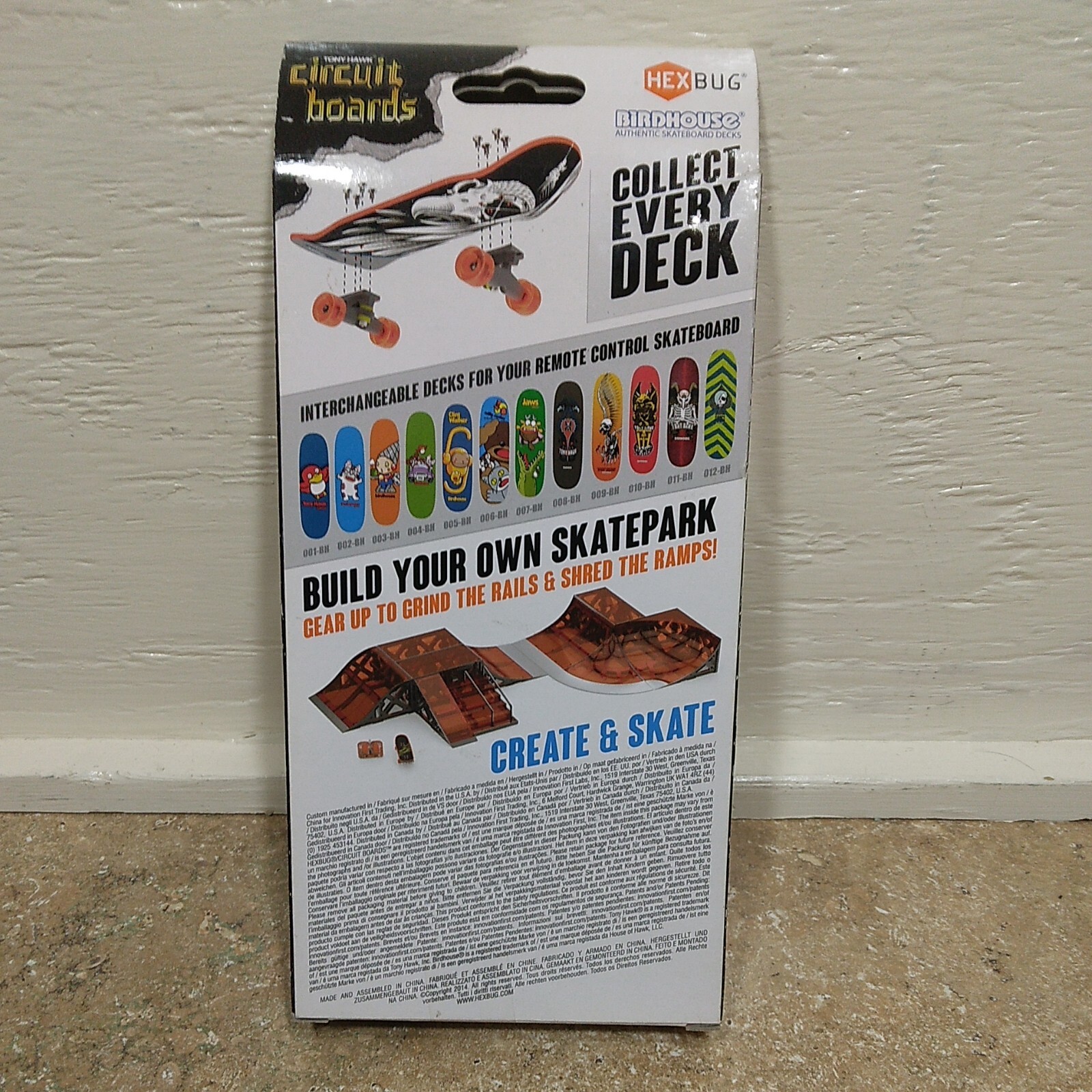 HEXBUG Tony Hawk Circuit Boards Tri Pack Interchangeable Decks Remote Control