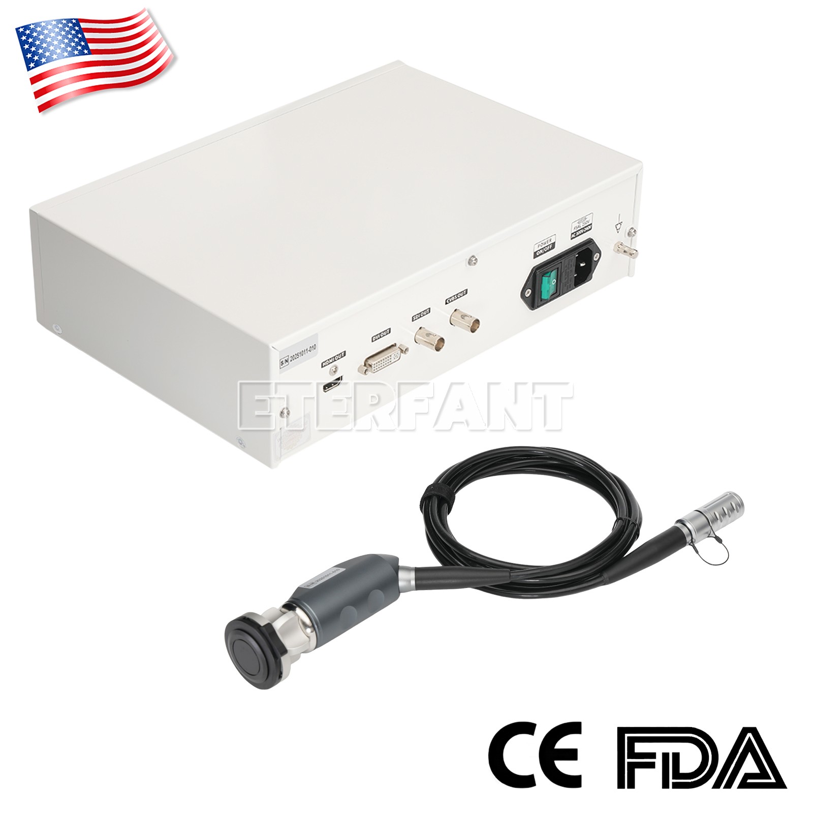 1080p Full HD for Medical Endoscopy Laparoscopic Camera Host/USB Type Handle US