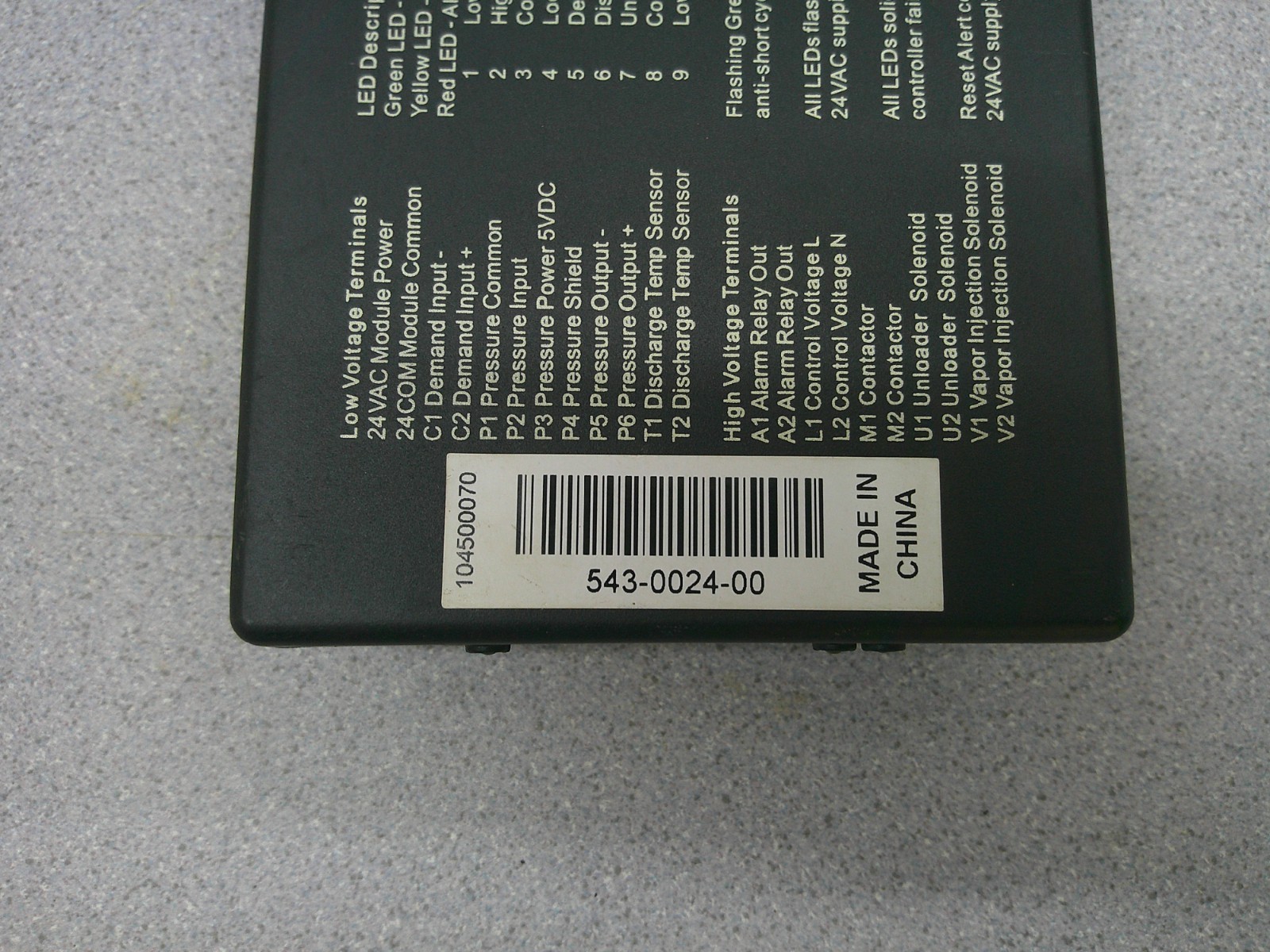COPELAND SCROLL DIGITAL COMPRESSOR CONTROLLER 543-0024-00