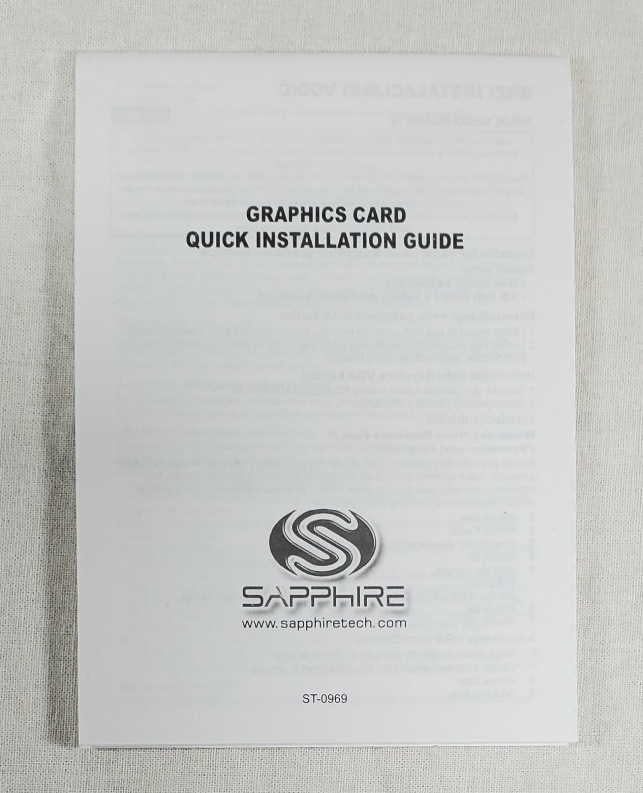 ATI Sapphire Installation Driver CD : Catalyst Driver Suite version 5.9 w/ Guide