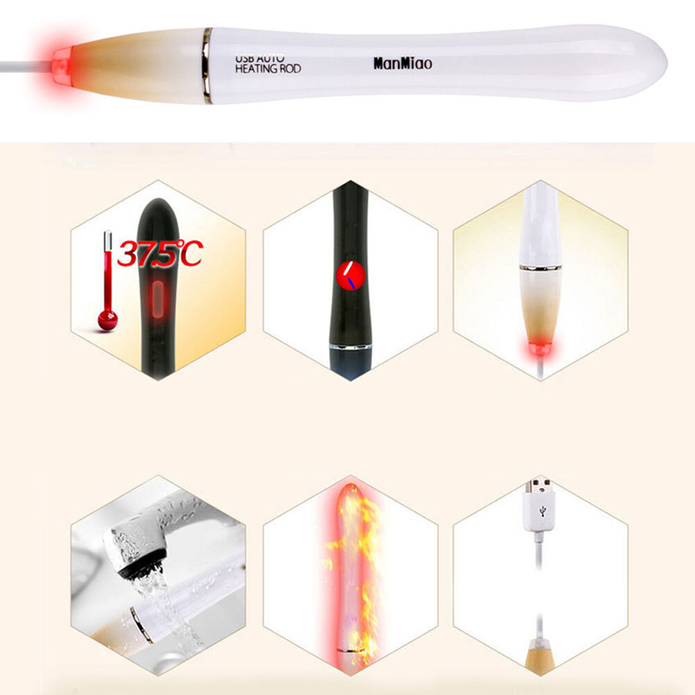 Premium USB Heating Rod Led Heater Warmer Heating Pad Stick AUTO 38℃ Control 2Pc
