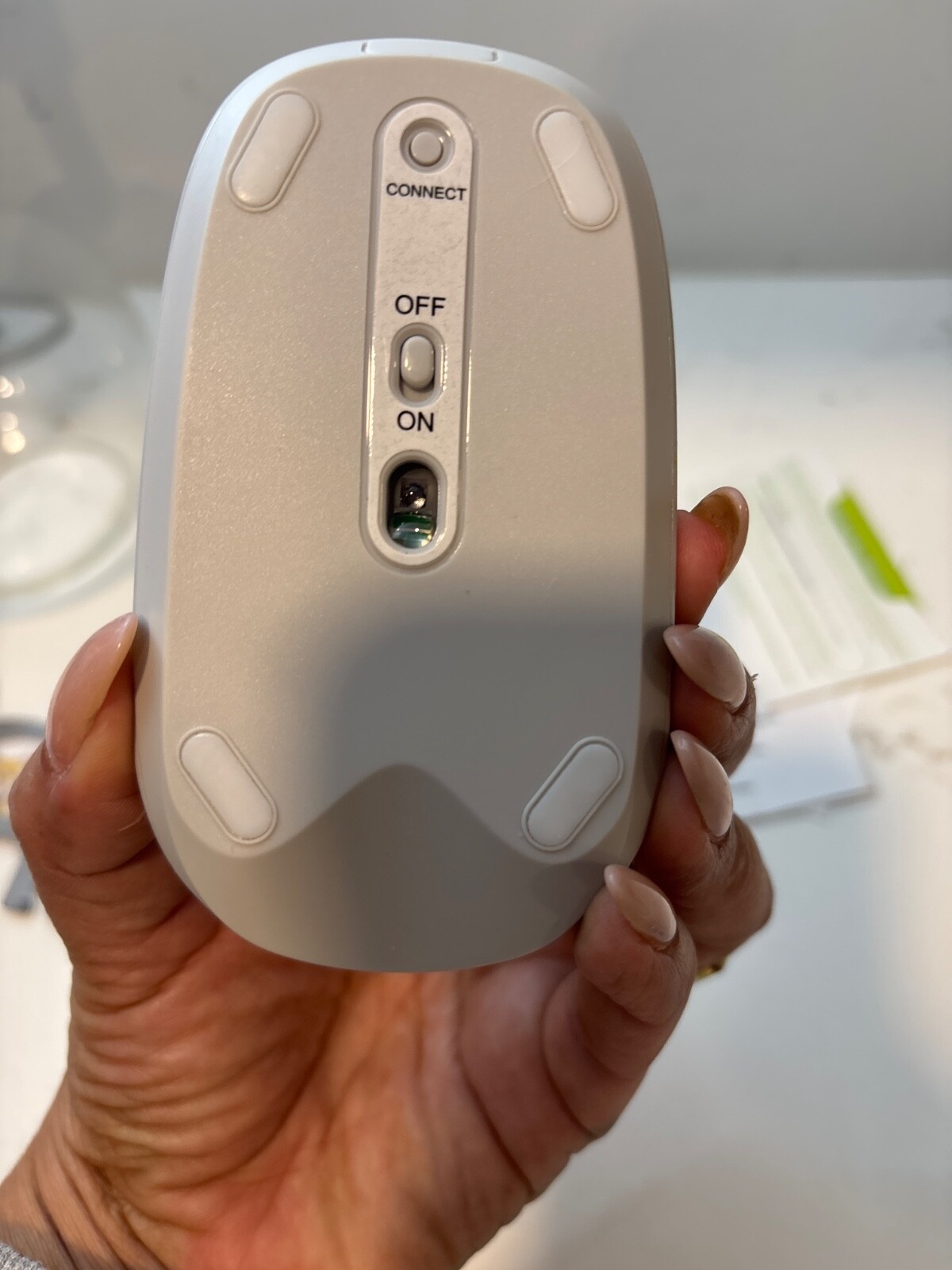 OMOTON wireless Bluetooth 5.0 mouse ultra-thin portable silver
