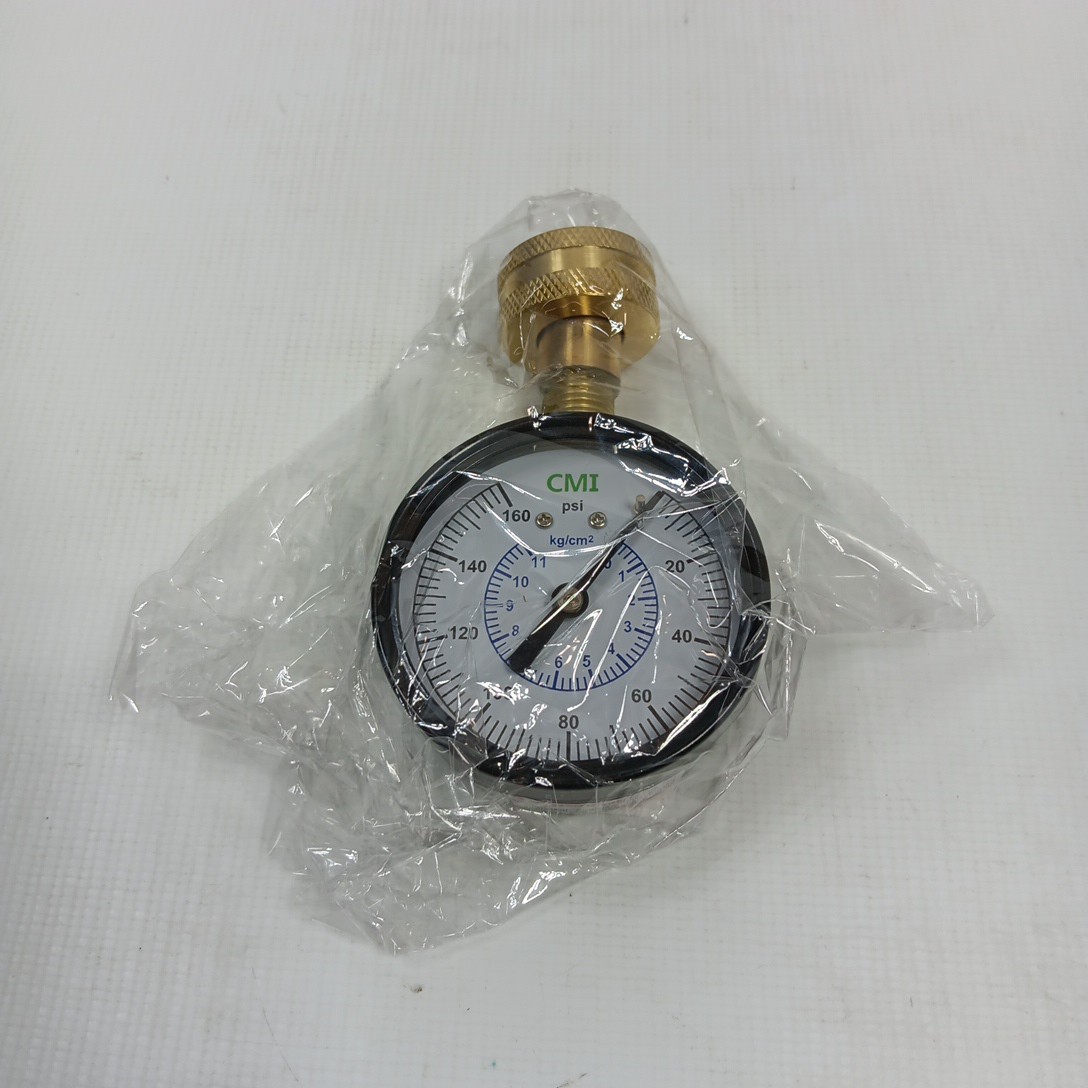 CMI Water Test Gauge 220015 2.5” Dial 3/4 Brass 0-160 Psi