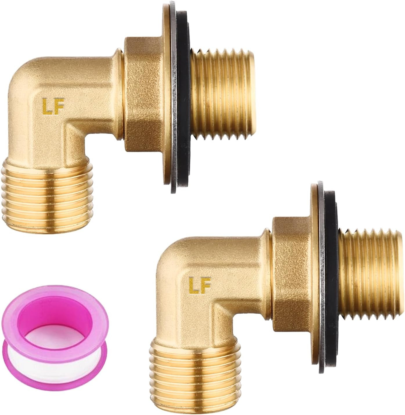 Wall Mount Commercial Faucet Installation Kit 90° Lead-Free Backsplash for Stain