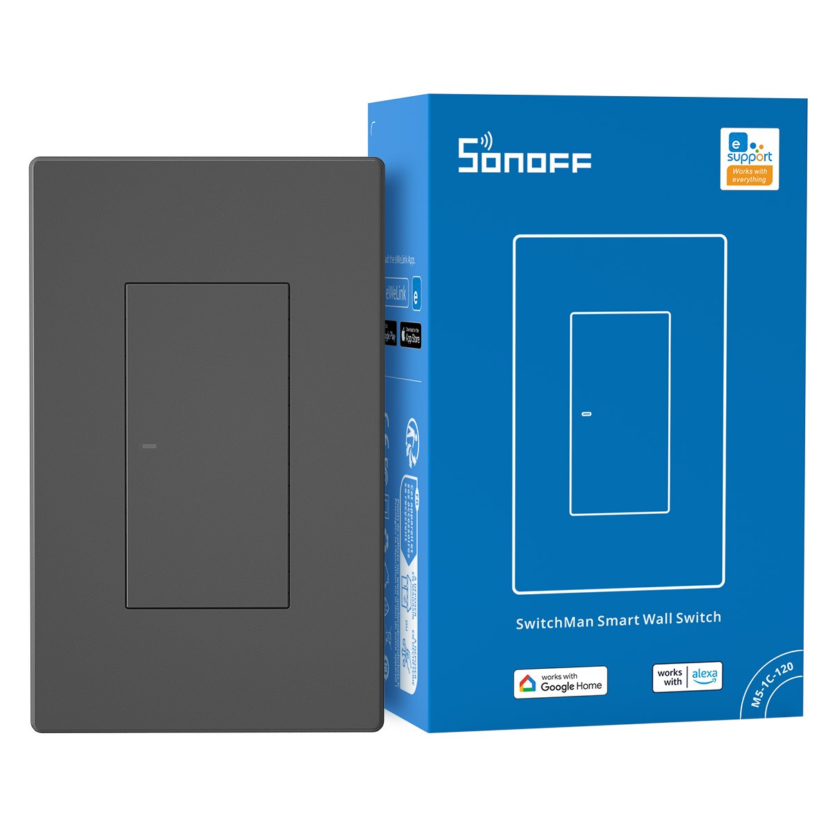 SONOFF Smart WiFi Wall Light Switch,Matter Timer Schedule eWeLink Remote Control