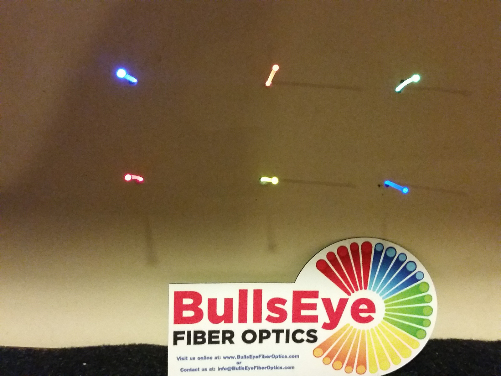 High Visibility 1 mm/.04" Fluorescent Fiber Optic Replacement Black Powder