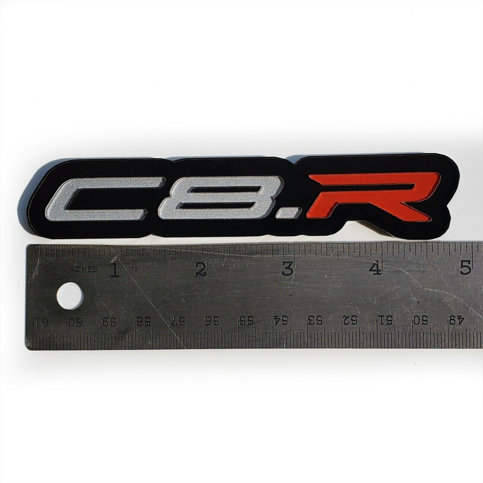 ONE (1) C8.R Emblem Badge fits Chevy Corvette Racing Vette c8 c-8 Chevrolet Jake