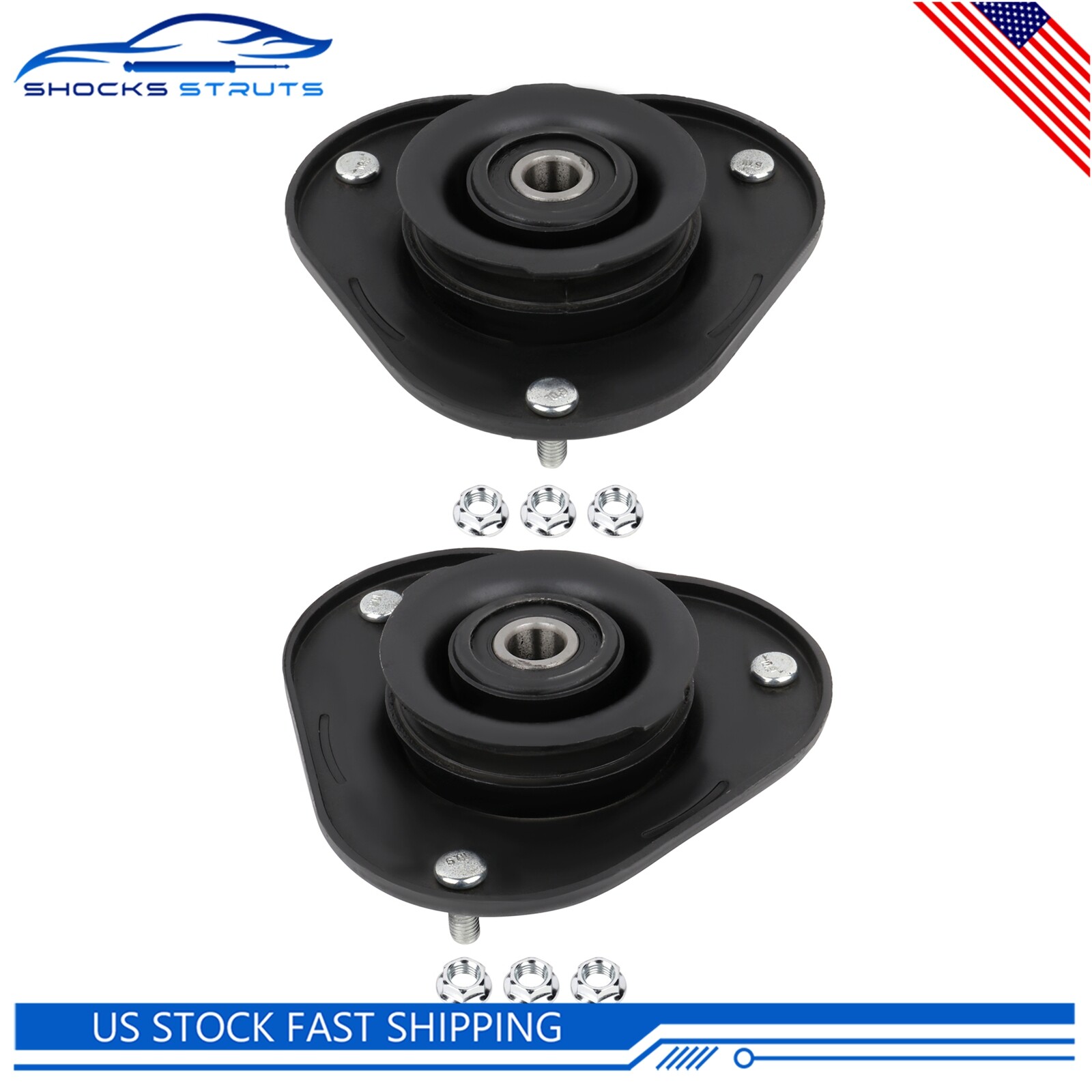 For 2000-2005 Toyota MR2 Spyder / Celica Front Shock Strut Mounts Pair Kit