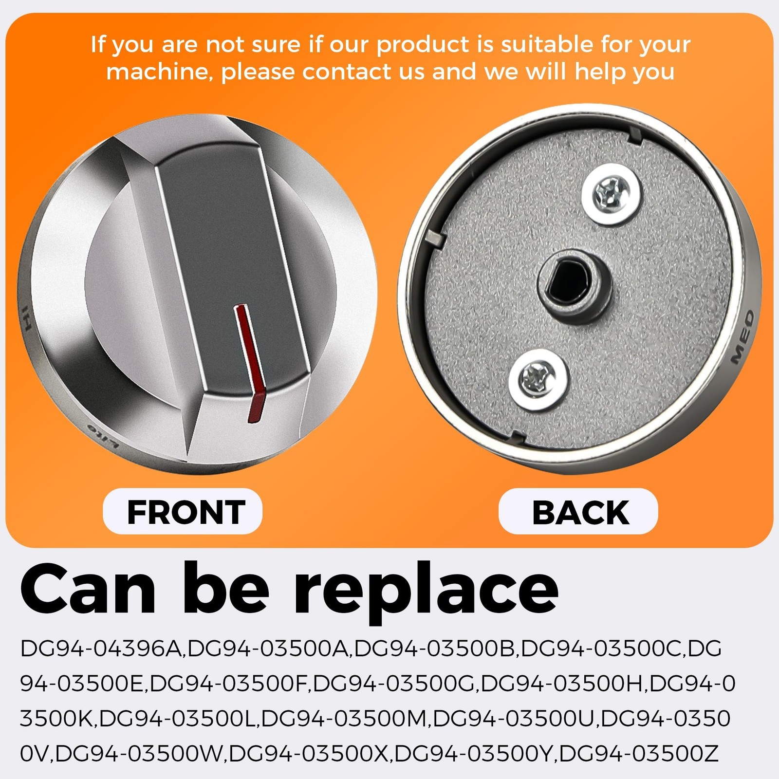 Romalon DG94-03500A/Z Gas Range Knobs Can Be Replaced from DG94-03500A to DG9...