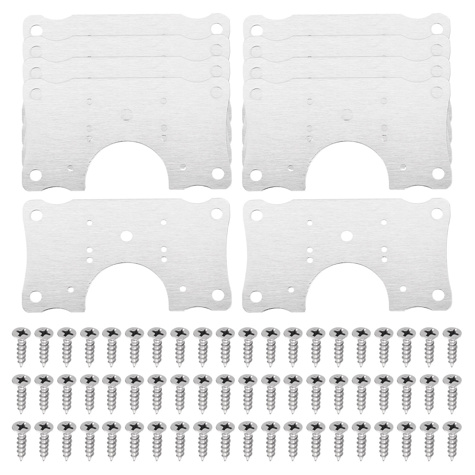 10pack Cabinet Hinge Repair Plate Kit Kitchen Cupboard Door Hinge Plate