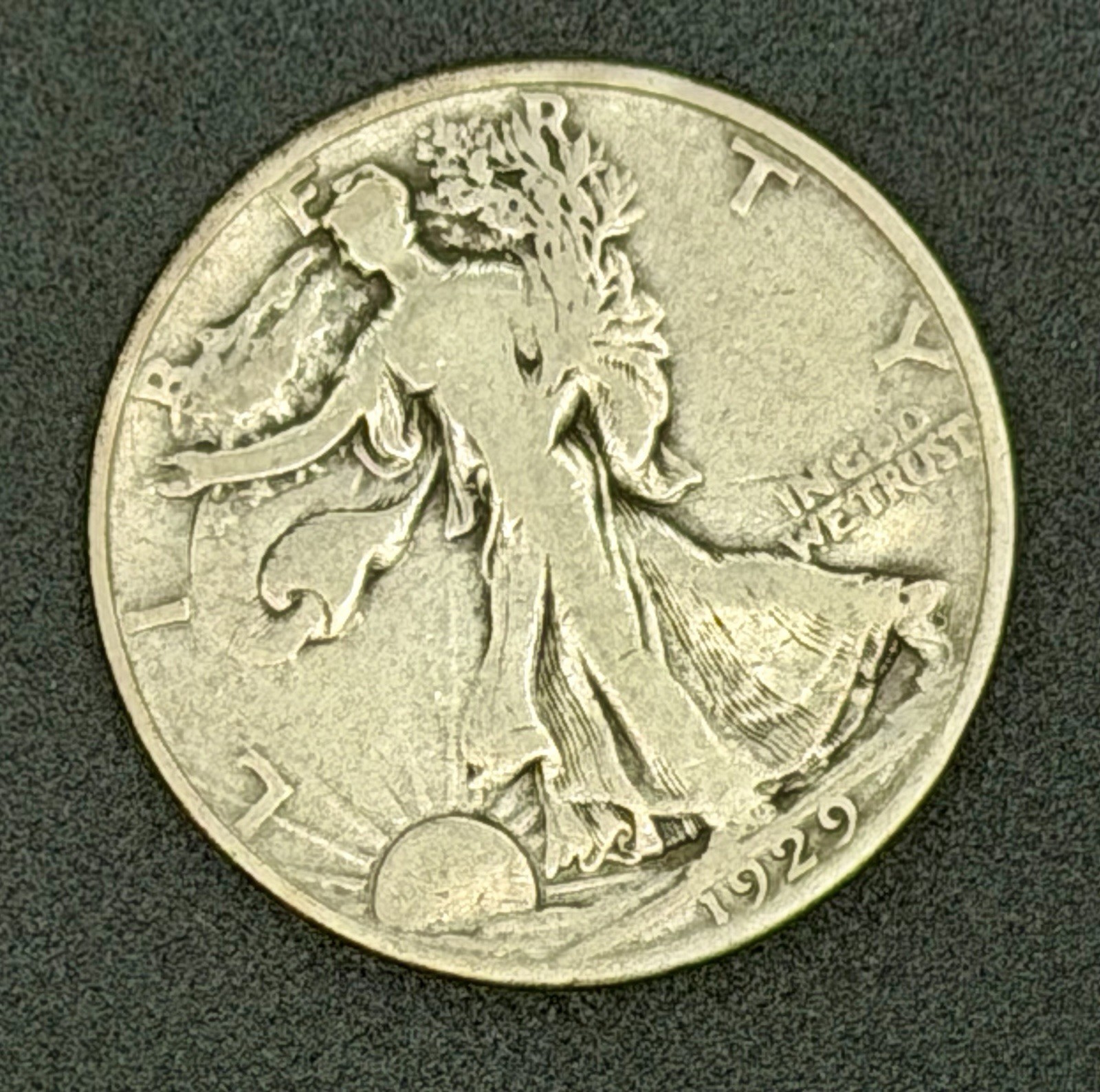 1929-D Walking Liberty Half Dollar 50C 90% Silver F-15 Better Date US Coin