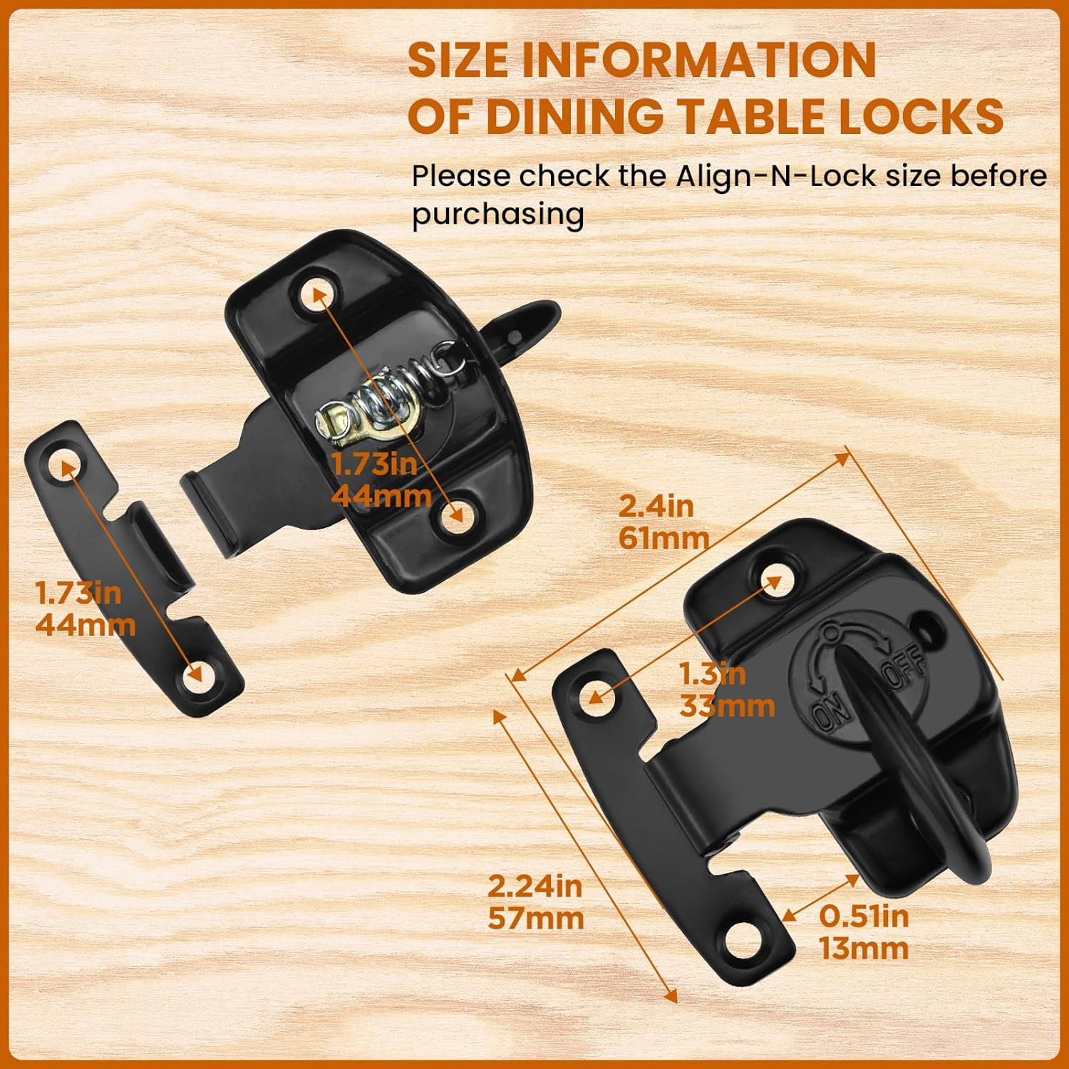 6 Sets Table Leaf Latch Lock Hardware Heavy Duty Dinging Training Foldable Table