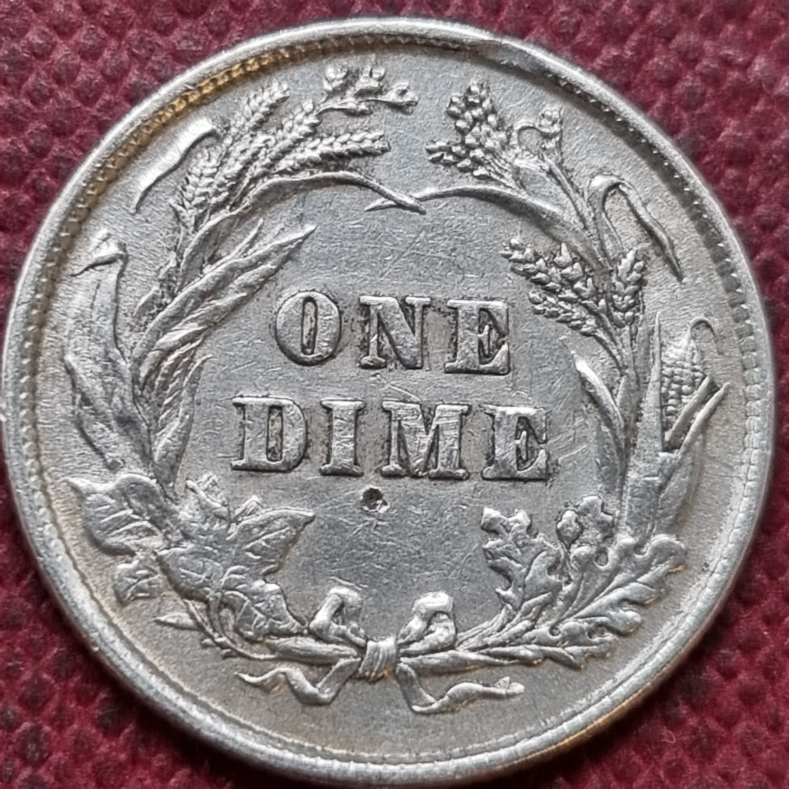 1892 Barber Dime 10c AU #98129