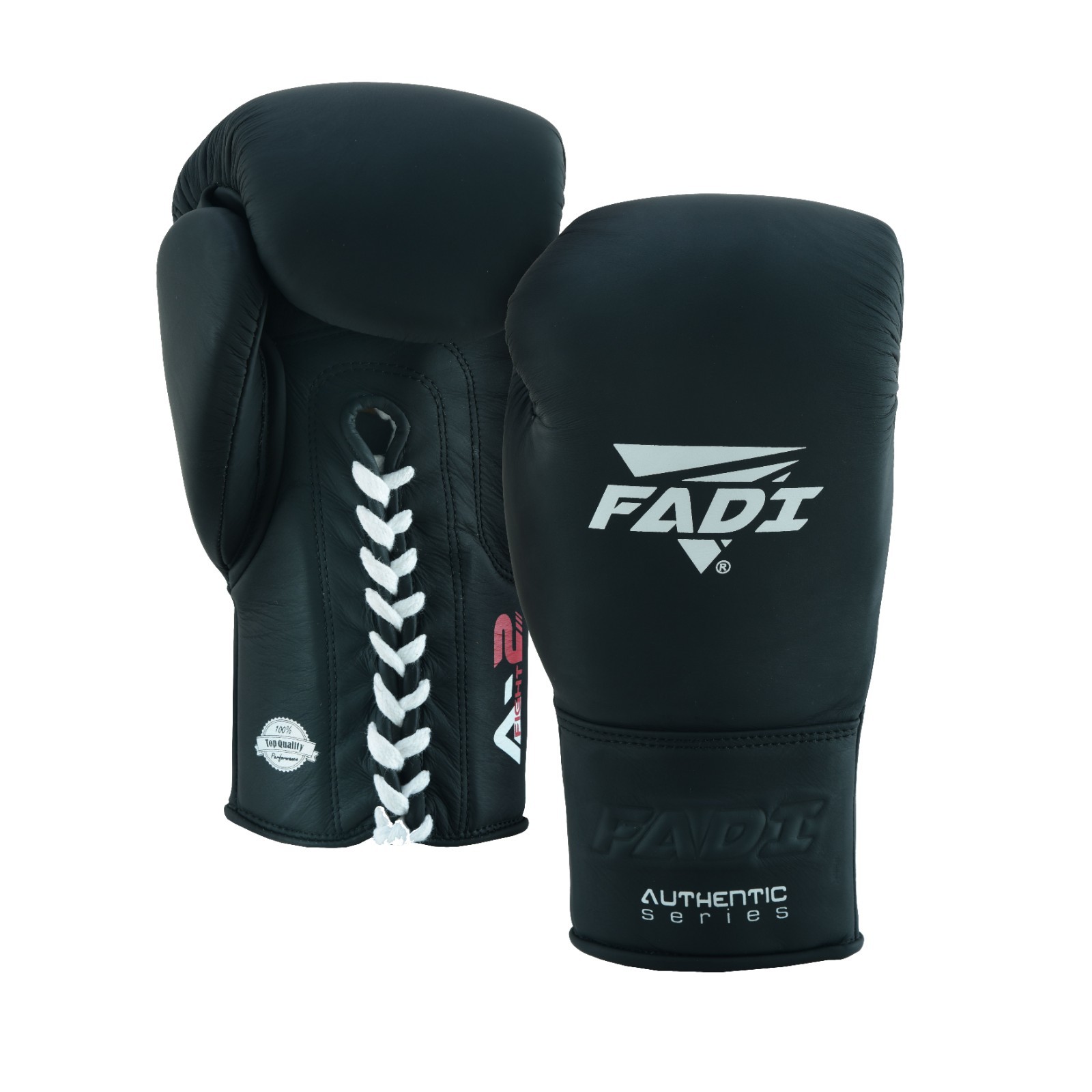FADI A2 Elite Lace-Up Boxing Gloves Premium Cowhide Leather Training & Sparring