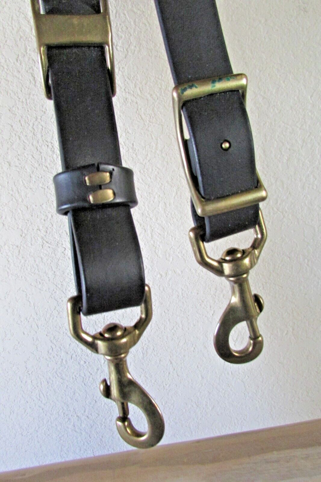 BLACK/BURGUNDY/BROWN LEATHER BRIEFCASE STRAPS: Hartmann/Cole/Jack/Latico/Kipling