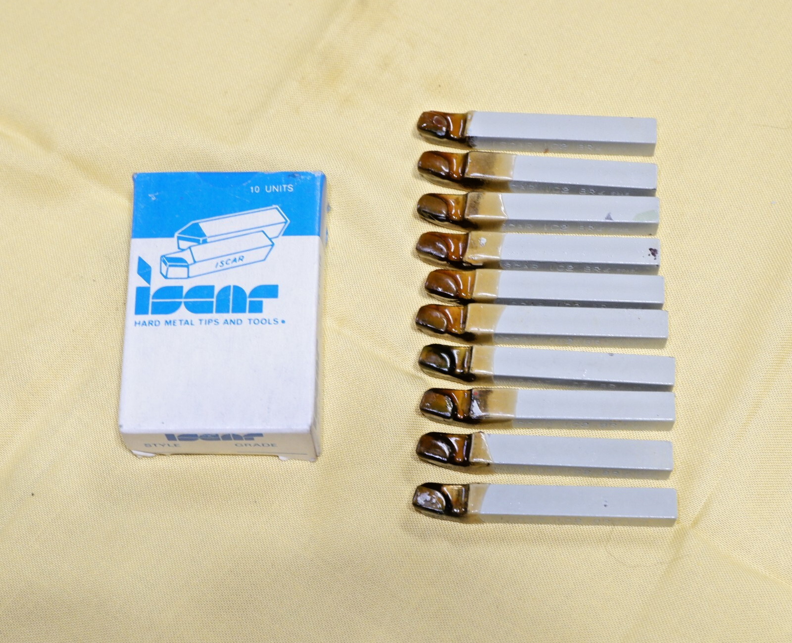 Carbide Tool Bit, 1/4 sq, BR4, Grade IC2 - ISCAR - Box of 10 - FreeShip