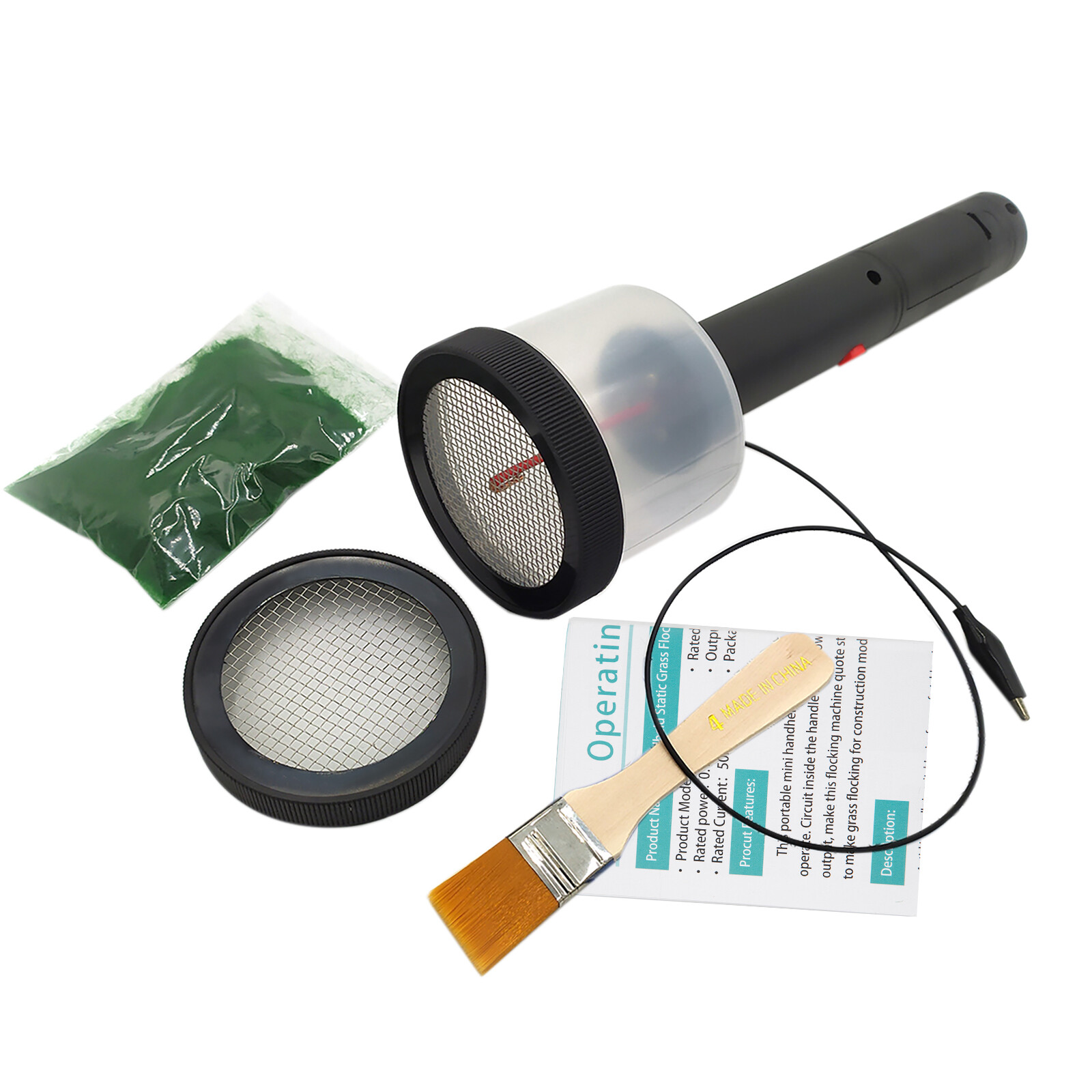 Static Grass Applicator Kit Electrostatic Flock Landscaping Flocking Machine usa