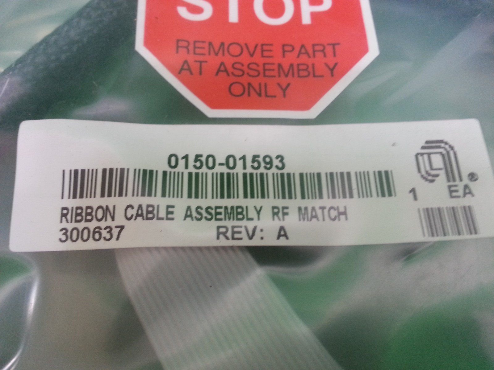 AMAT 0150-01593 RIBBON CABLE ASSEMBLY RF MATCH , NEW