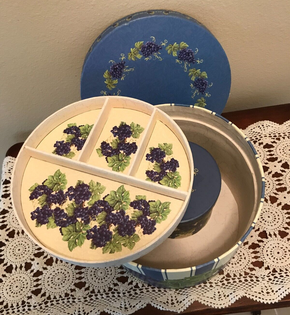 Revelations Vineyard Collection Boxes Set w/Inside Trays & Lids!!