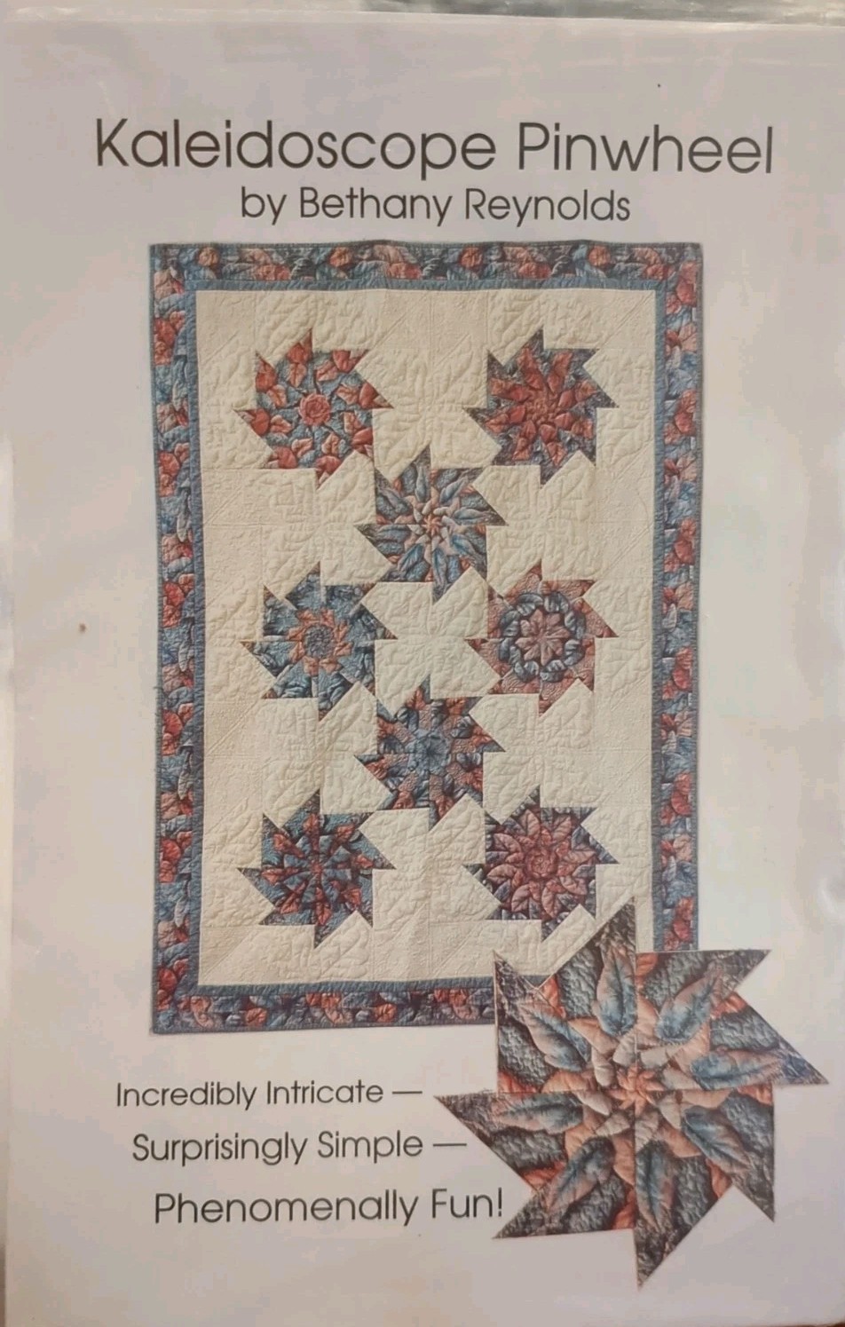 Kaleidoscope Pinwheel Quilt Pattern Bethany Reynolds 1994 BSR Design