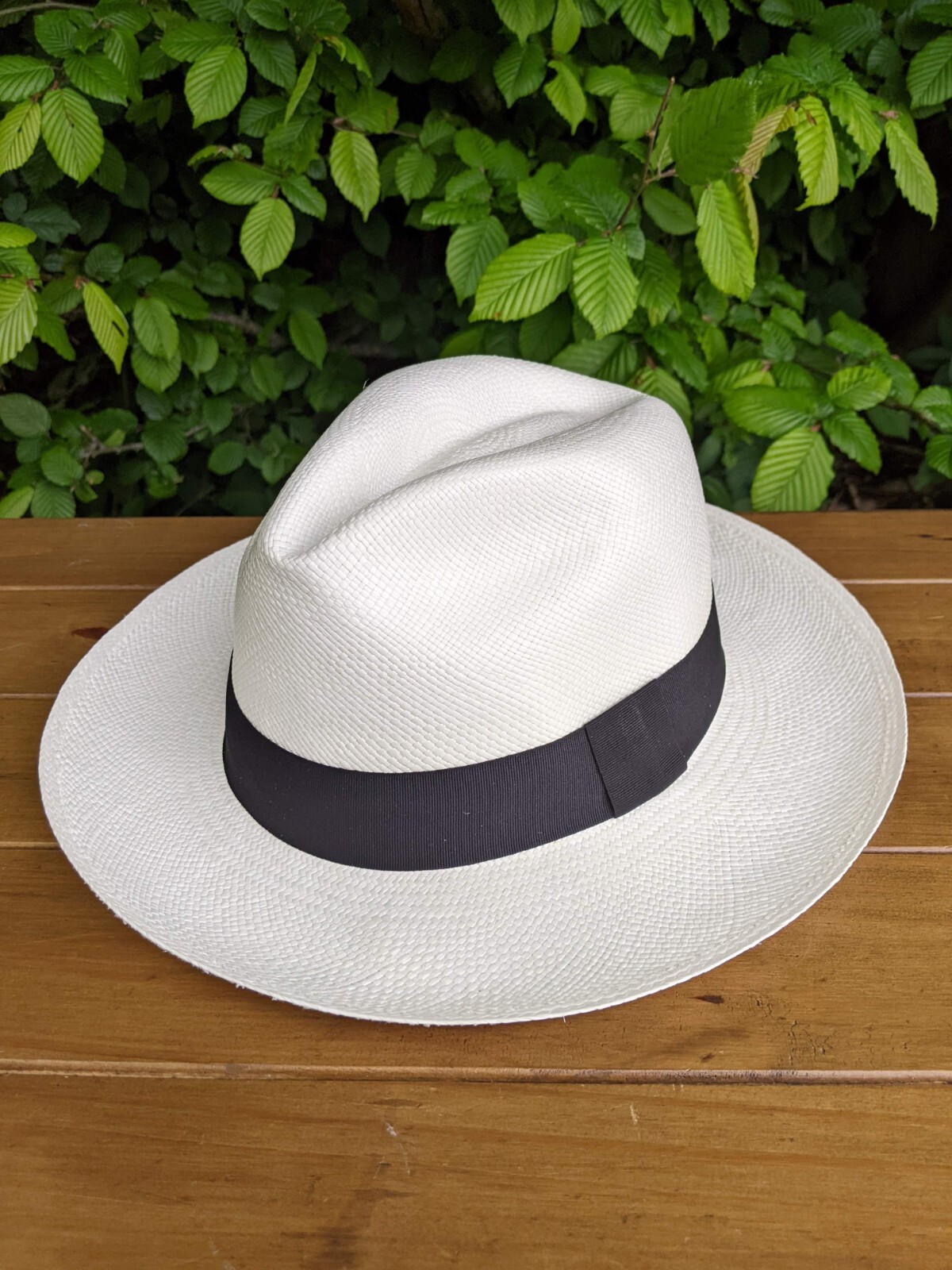 New Genuine Panama Hat Rolling Folding All Sizes Quality Travel Tube - White