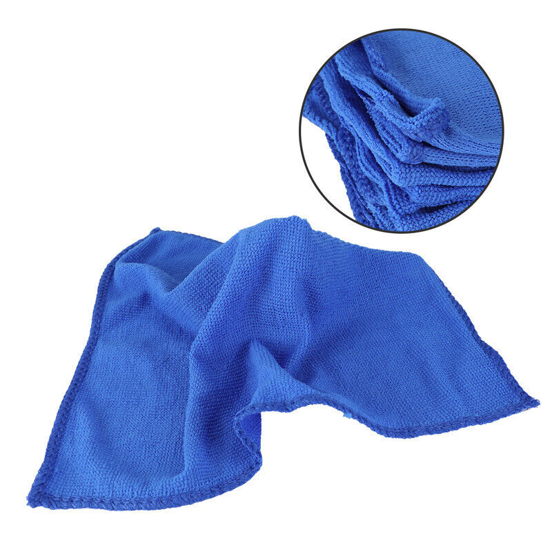 10PCS Microfiber Cleaning Cloth Towel Rag Car Polishing No Scratch Car Detailing