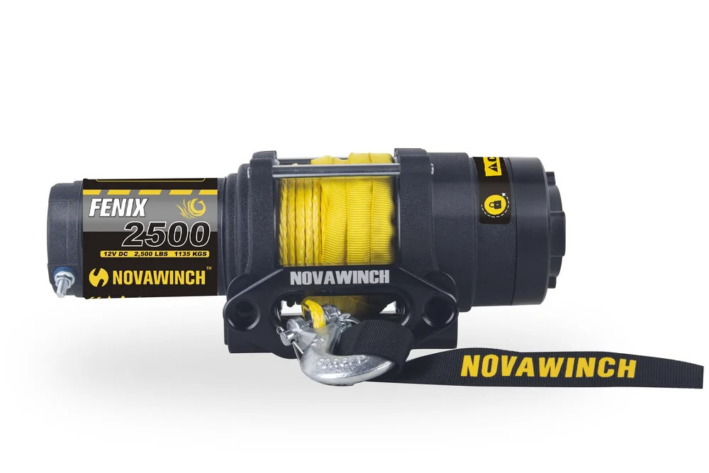 Novawinch 701001068815 Fenix25 2500lb 12V Electric ATV Winch Synthetic Cable