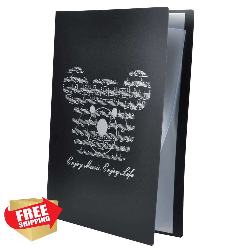 Music Folder A4 40 Pockets Sheet Music Paper Document Holder