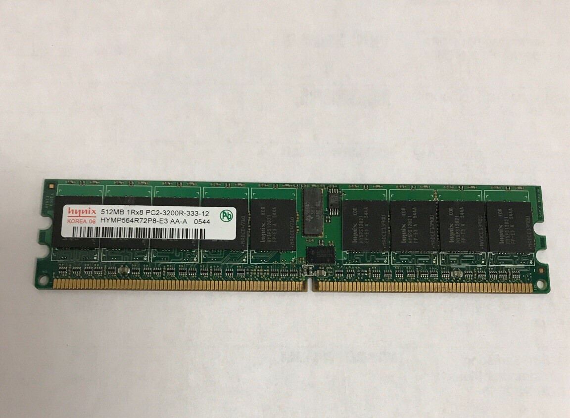 Hynix HYMP564R72P8-E3 512MB DDR2 Ram 1RX8 Tested Working