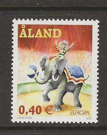 Aland Finland 2002 Europe circus MNH (f208)